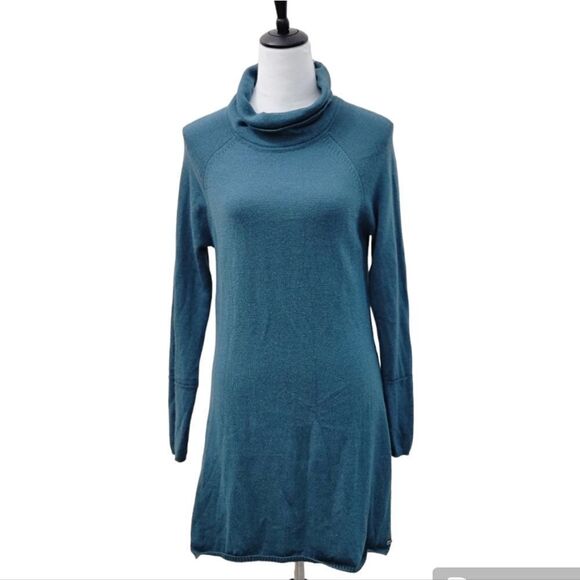 Carve Designs Merino Blend Turtleneck Mini Sweater Dress Long Sleeve Size S - Picture 1 of 9